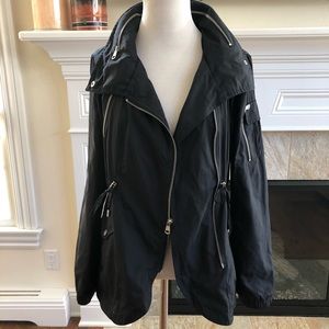 French Connection sz small rain jacket navy blue